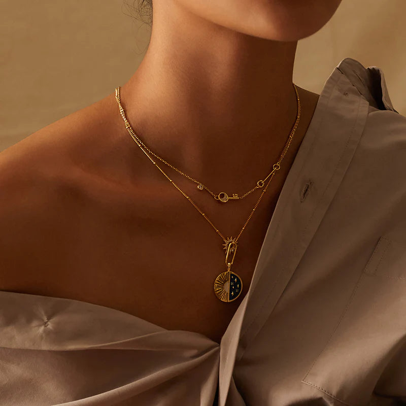 WCO Crescent Key Necklace