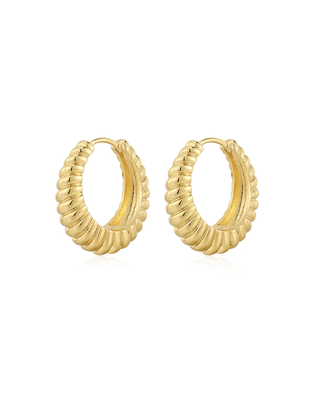 LAJ Ridged Marbella Hoops