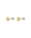 LAJ Round Step Cut Studs