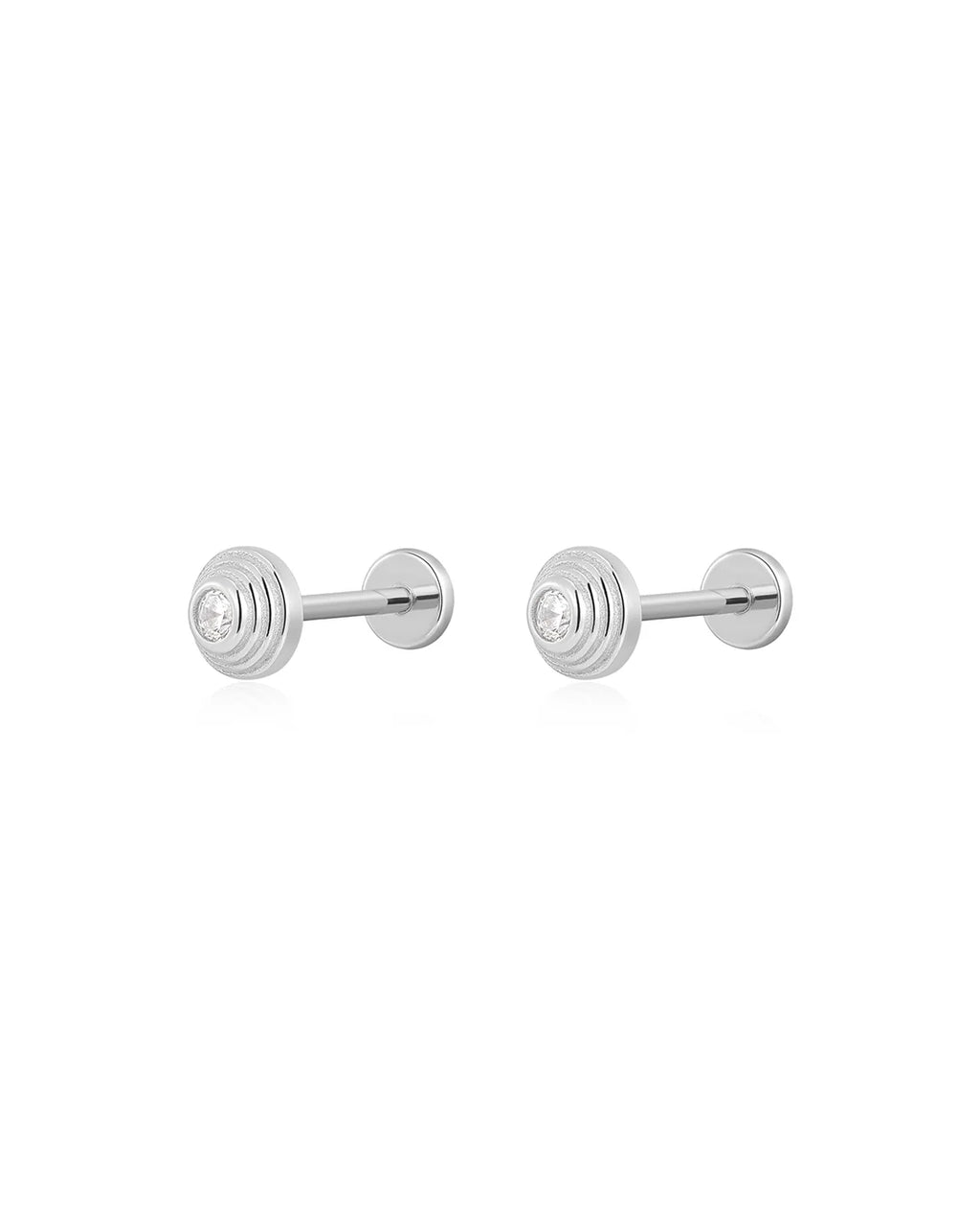 LAJ Round Step Cut Studs