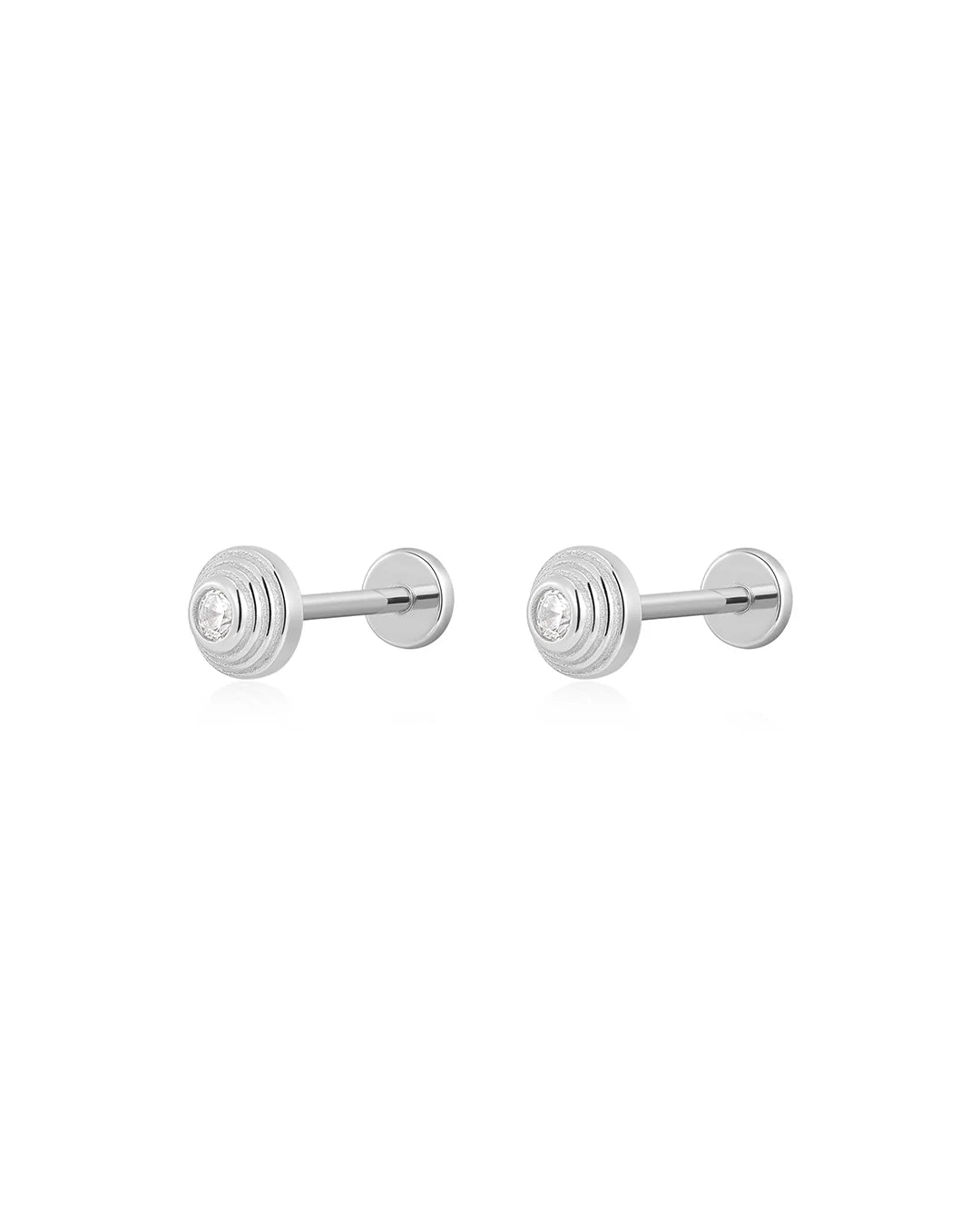 LAJ Round Step Cut Studs
