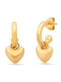 Tai 925 Huggie with Heart Charm