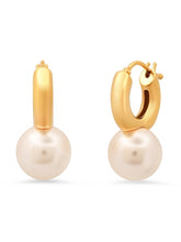 Load image into Gallery viewer, Tai 925 Pearl Huggies
