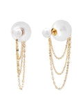 Tai 925 SAE-0209 Pearl Chain Studs