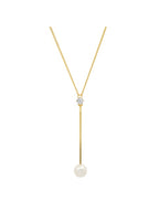 Tai 925 SAN-0098 Pearl Y Necklace