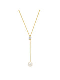 Tai 925 SAN-0098 Pearl Y Necklace