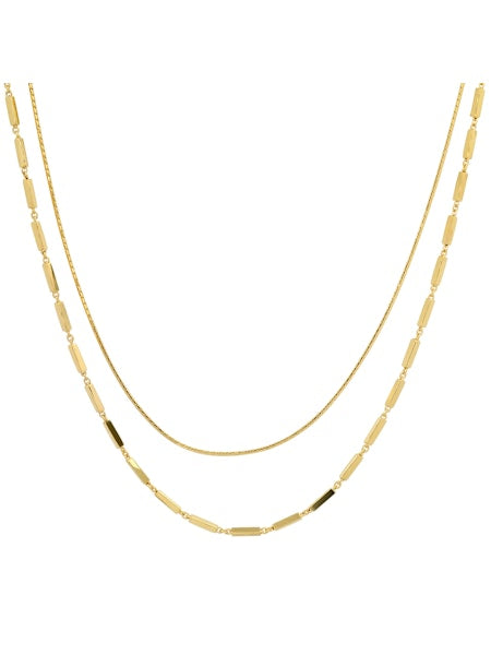 Tai Double Chain Gold Vermeil Necklace