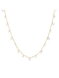 Tai 925 Gold Chain Necklace with CZ Charms