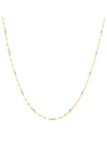 Tai 925 SAN-0149 Enamel Station Necklace