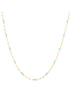 Tai 925 SAN-0149 Enamel Station Necklace