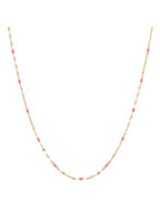 Tai 925 SAN-0149 Enamel Station Necklace