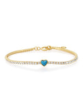 Tai 925 SMB-4 Heart Tennis Bracelet