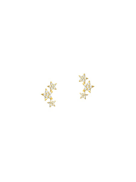 Tai 925 3 Star Ear Climbers