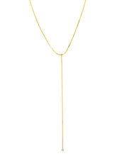 Load image into Gallery viewer, Tai 925 Chain Y Necklace With Cz Accent
