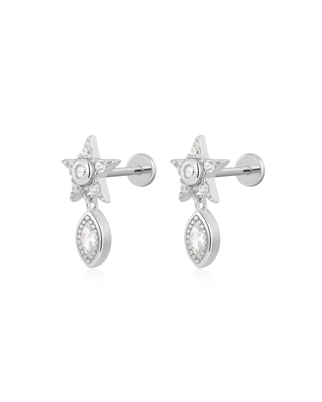 LAJ Star Dangle Studs