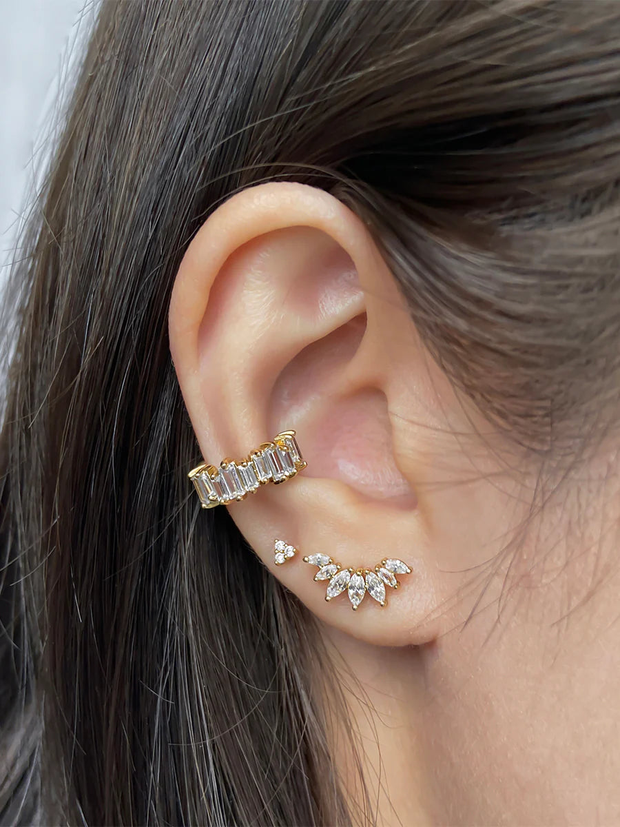 WCO Sunrays Barbell Earrings