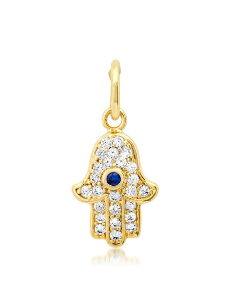 Tai CZ Hamsa Pendant