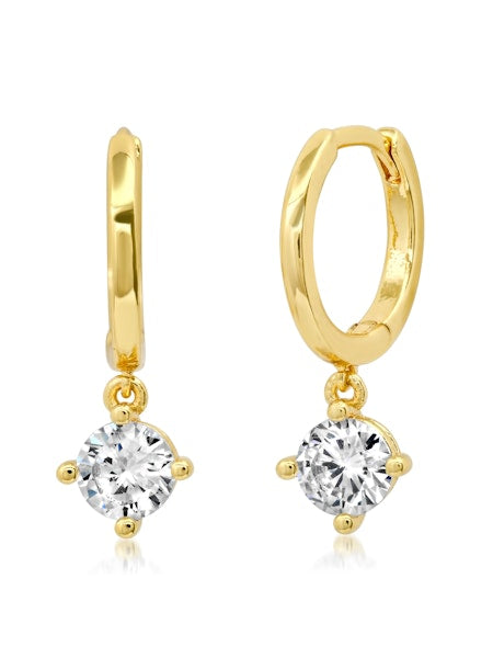 Tai TE-4062 CZ Charm Huggies