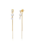 Tai Pearl CZ Dangle Earrings
