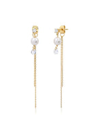 Tai Pearl CZ Dangle Earrings