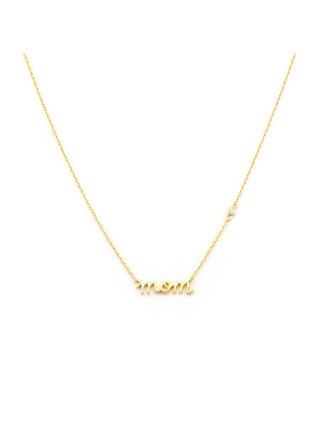 Tai TN-107 Mom CZ Necklace