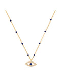 Tai TN-4660 CZ Evil Eye Necklace