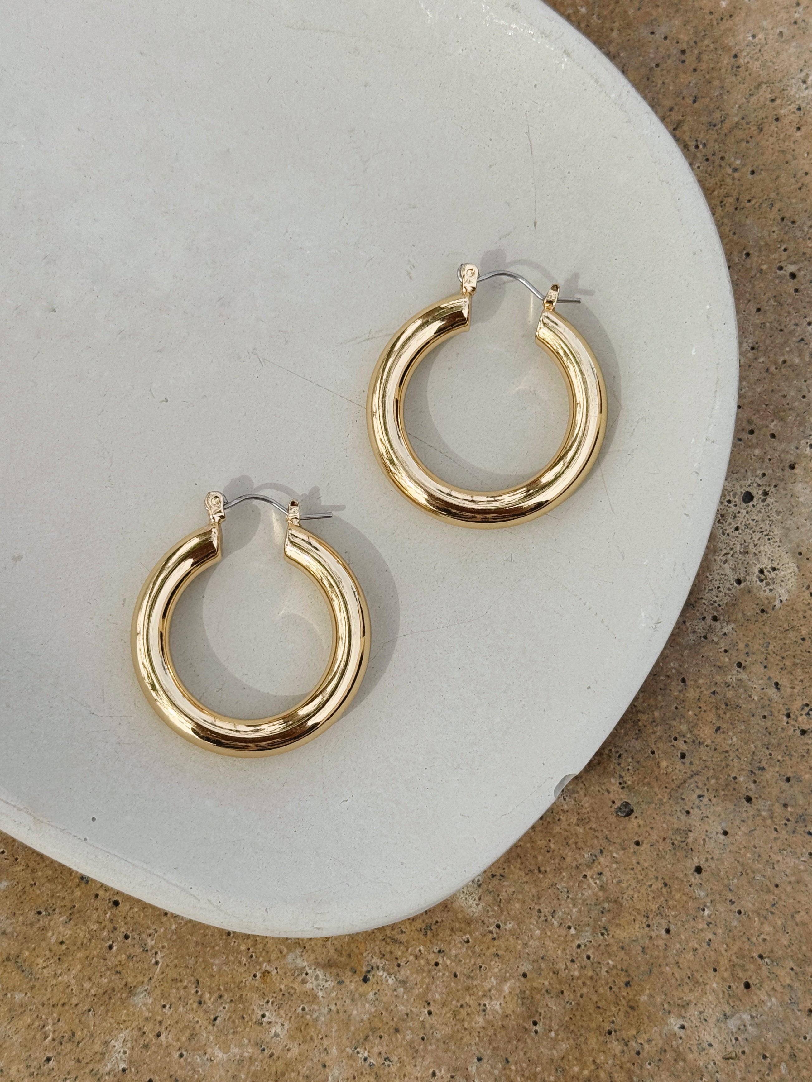 Classic Tube Hoop Earrings