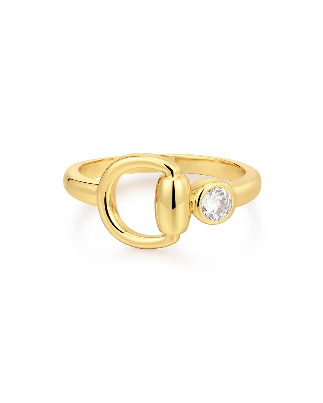 LAJ Horsebit Stone Ring