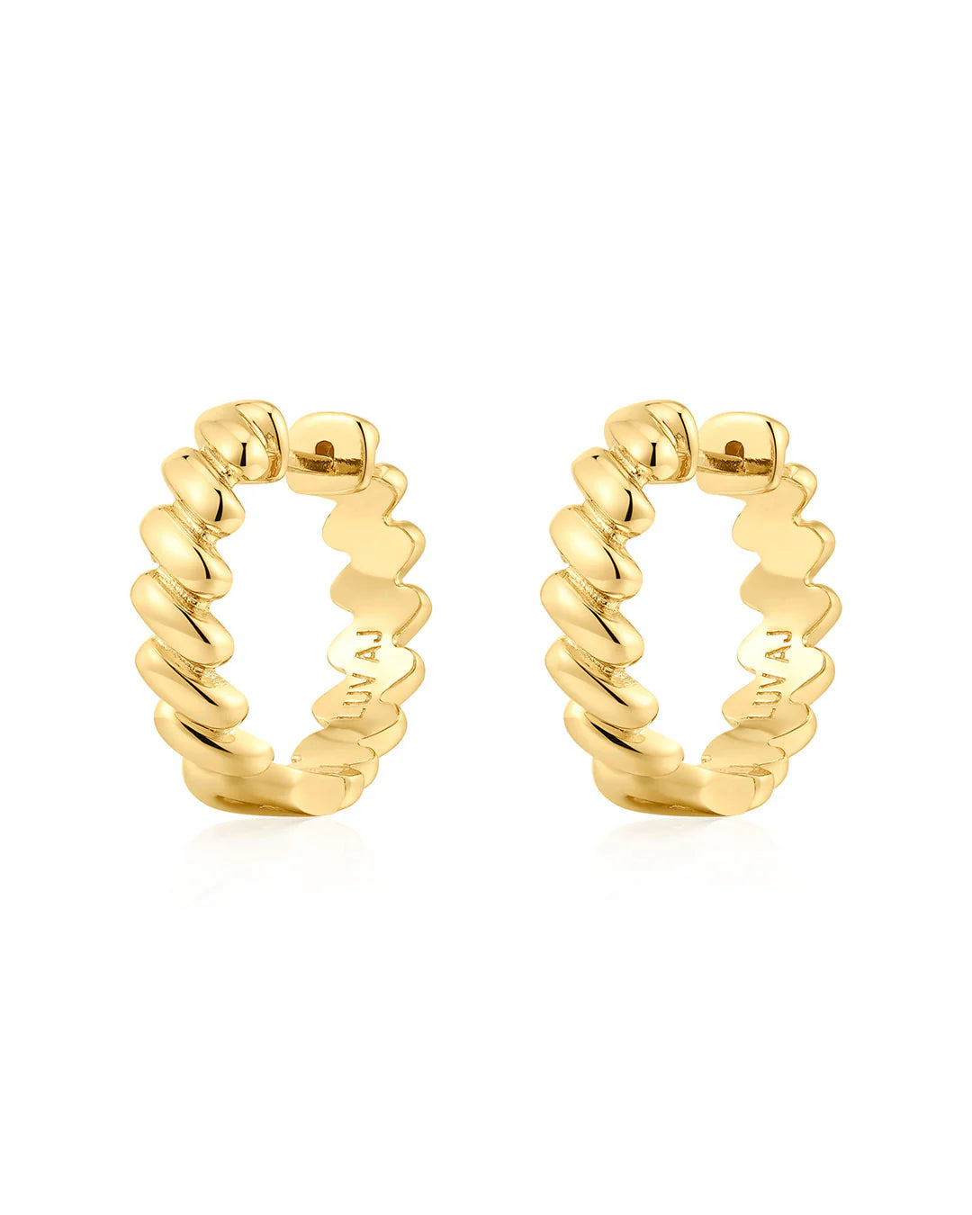 LAJ Mini Snake Chain Hoops