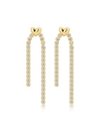 LAJ Molten Heart Cascading Stud