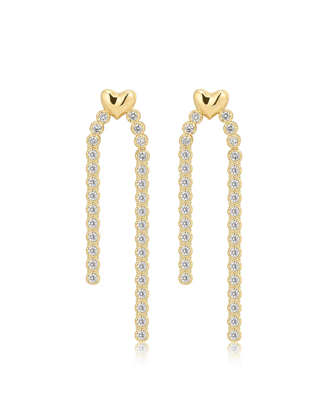 LAJ Molten Heart Cascading Stud