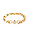 LAJ Pave Oval Link Bracelet