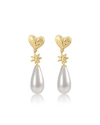 LAJ Pearl Star Studs