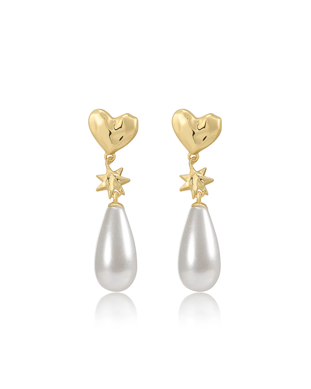LAJ Pearl Star Studs