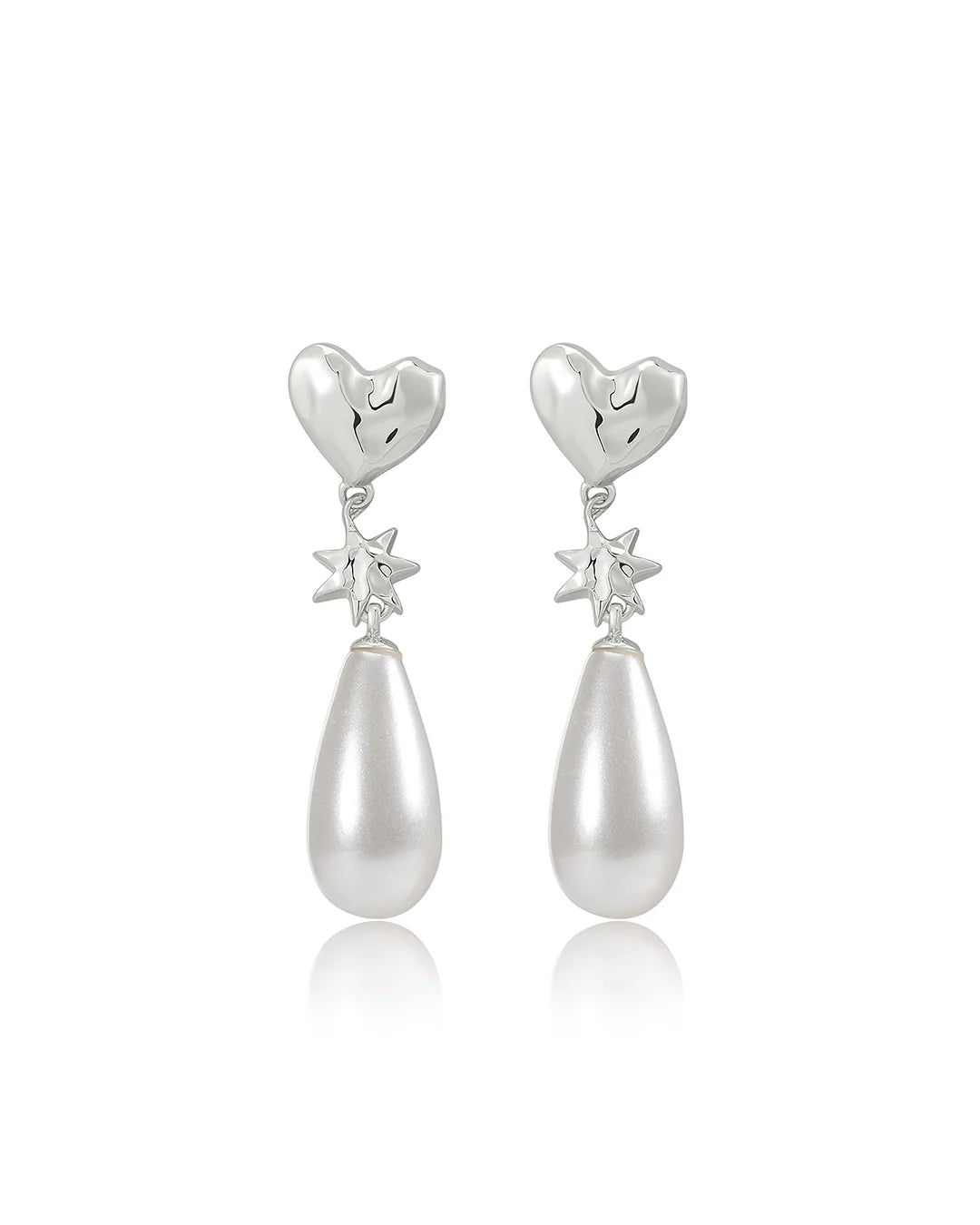 LAJ Pearl Star Studs