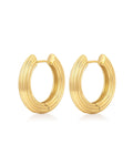 LAJ Ridged Amalfi Hinge Hoops