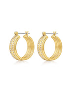 LAJ Ridged Positano Hoops