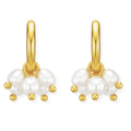 EV Chara Mini Hoop Pearl Earrings