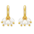 EV Chara Mini Hoop Pearl Earrings