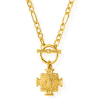 EV Zayn Toggle Chain Cross Necklace