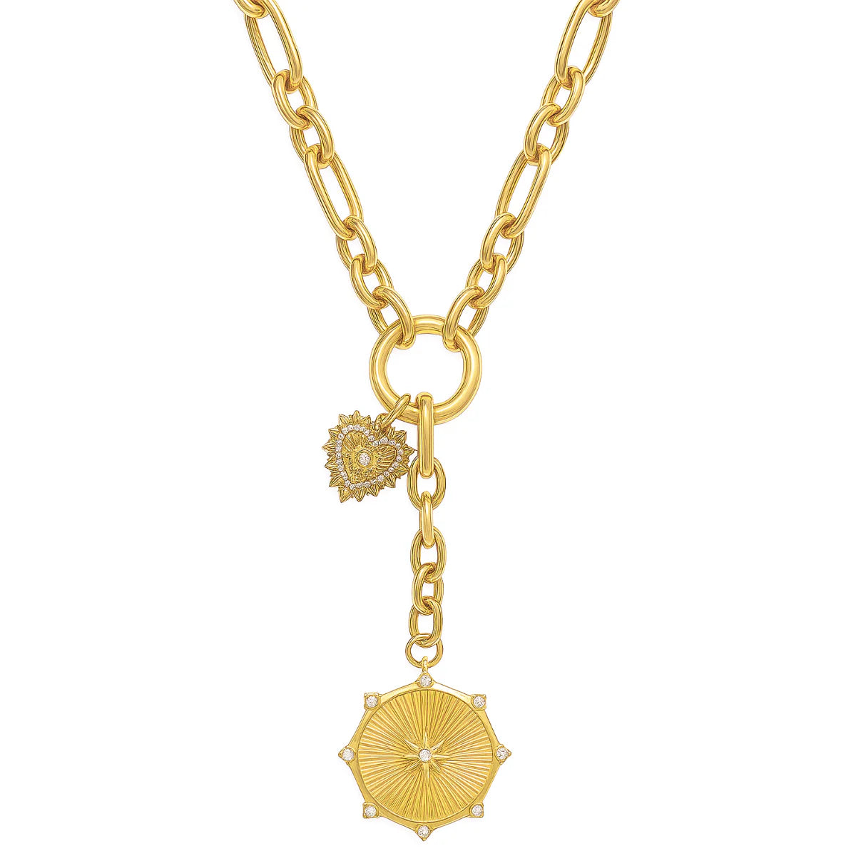 EV Linden Toggle Chain Medallion Lariat