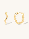 WCO Scallop Huggie Earrings