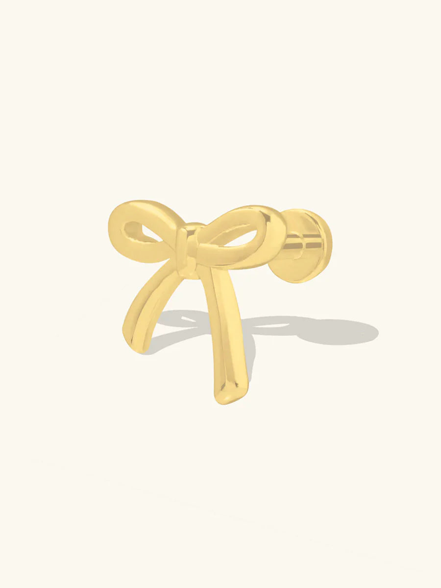 WCO Bow Flat Back Earrings