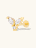 WCO Marquise Cluster Flat Back Earrings