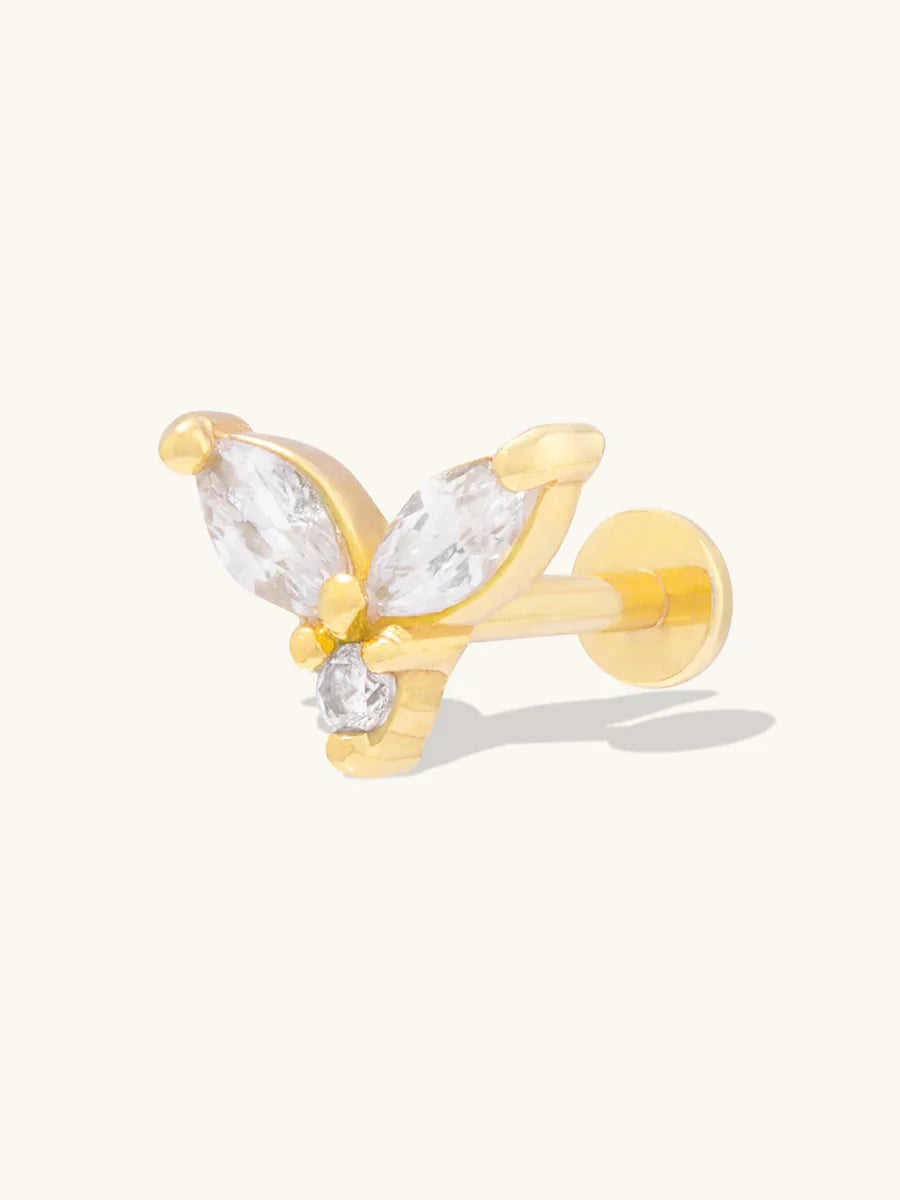 WCO Marquise Cluster Flat Back Earrings