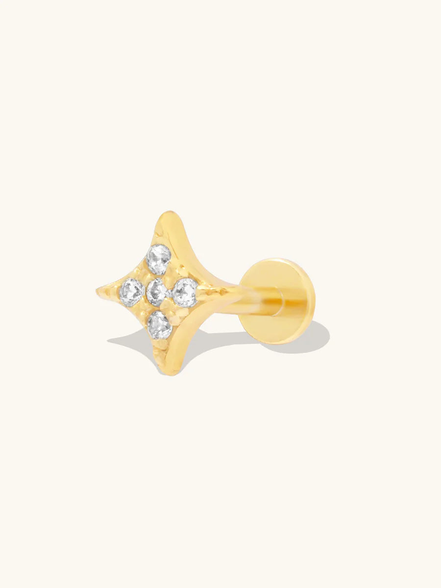 WCO Sparkle Pave Flat Back Earrings