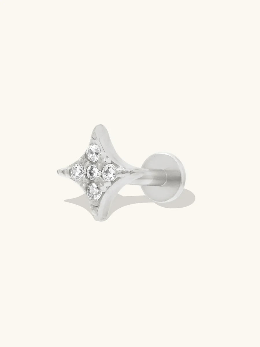 WCO Sparkle Pave Flat Back Earrings