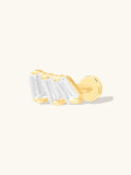 WCO Trio Baguette Flat Back Earrings