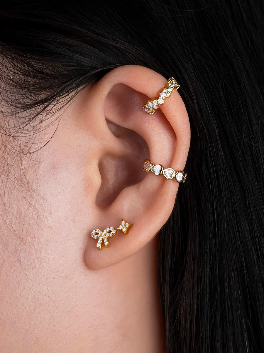WCO Sparkle Pave Flat Back Earrings