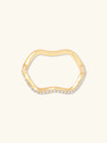 WCO Scallop Petite Pave Ring
